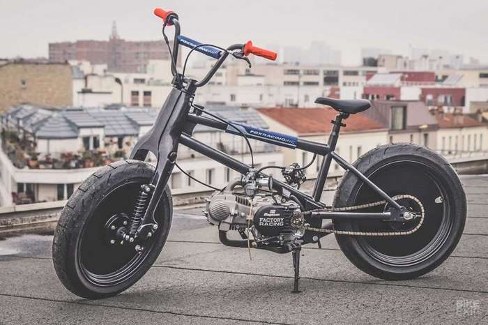 56 Motorcycles: гибрид Honda Cub и велосипеда BMX   Интересное