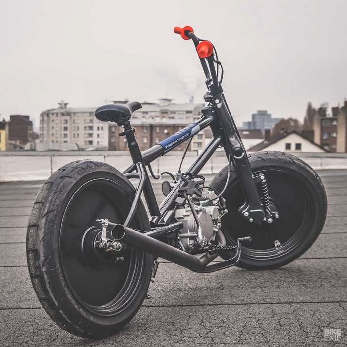 56 Motorcycles: гибрид Honda Cub и велосипеда BMX   Интересное