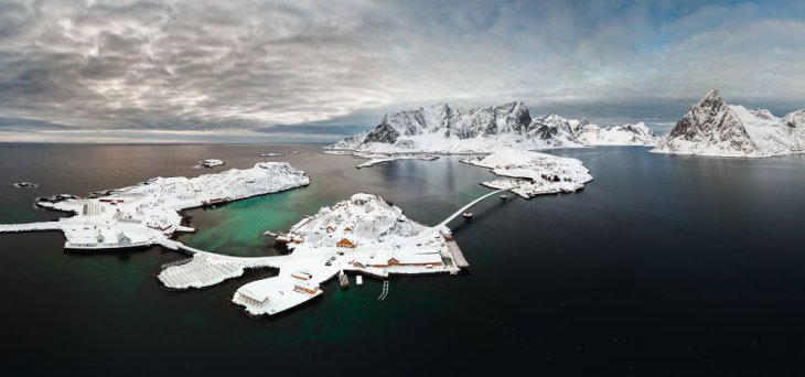 Уникальные фотографии Лофотенских островов при помощи дрона 