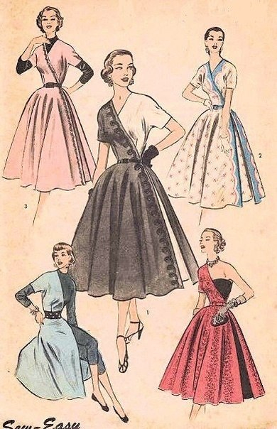 Платье-трансформер 50-х годов: новое, хорошо забытое старое женские хобби