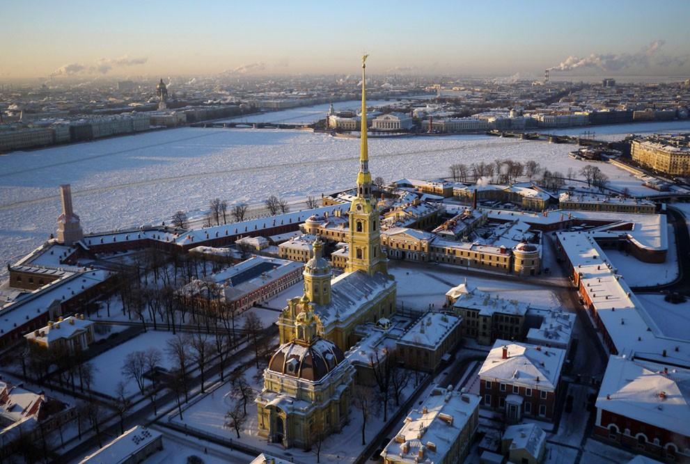 Санкт-Петербург — вид сверху аэрофото