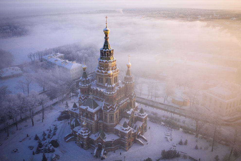 Санкт-Петербург — вид сверху аэрофото