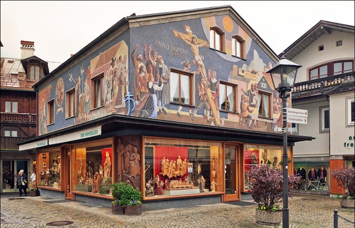 Расписная деревушка в Баварии, где каждый дом - настоящее произведение искусства архитектура